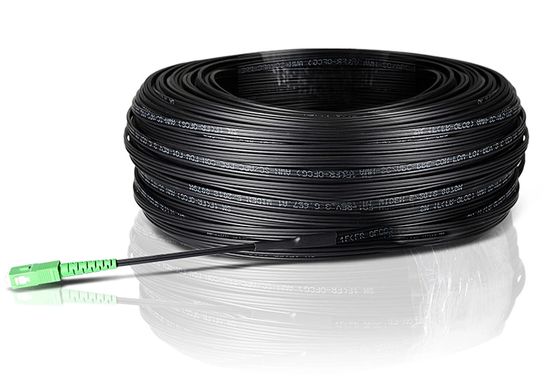 Tresse de câble d'interface de SC/APC FTTH, SM G657A1, 5.0*2.0mm, veste noire de LSZH