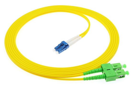 Le câble de patch en fibre optique double LC-SC PVC/LSZH/TPU SM/MM