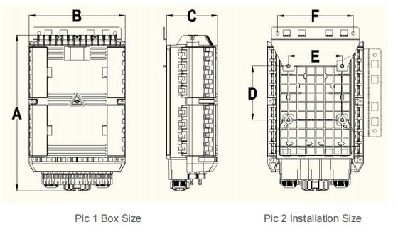 Boîte de terminaison de fibre FTKS-1708-24C-16F pour système de réseau de communication FTTx en provenance de Chine