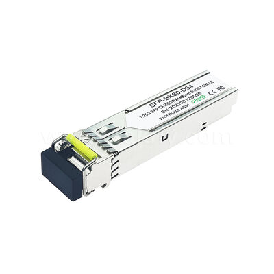 Module de récepteur SFP 1,25 Gbps 80 km portée LC Tx1490nm/Rx1550nm SFP bi-directionnel pour le centre de données FTTH FTTX