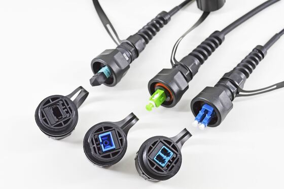 Câble de dérivation optique fibre étanche ODVA MPO MTP mâle femelle vers LC SC FC ST SM MM OM3 OM4 OM5 / Cordon de raccordement fibre optique / Câble de raccordement fibre optique / Câble de jonction fibre optique / Câble éventail fibre optique