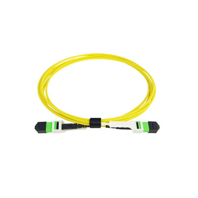 Connecteur MPO MTP en fibre optique avec TAB SM MM OM3 OM4 OM5 câble de rupture en fibre optique câble de patchcord en fibre optique/câble de patch en fibre optique/câble de tronc en fibre optique/câble de débit en fibre optique pour haute densité