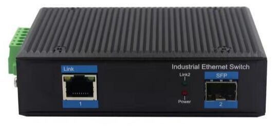 Commutateur PoE de qualité industrielle 1 port 10/100/1000 Mbps PoE + 1 port fibre SFP 1000 Mbps (DF-1FG-1GPI)