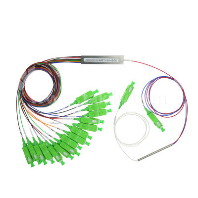 Fermeture Mini FiberHub 1x4 Étanche, Câble 2,0 mm ITU-T SM G657A2, Séparateur PLC à Fibre Optique IP68