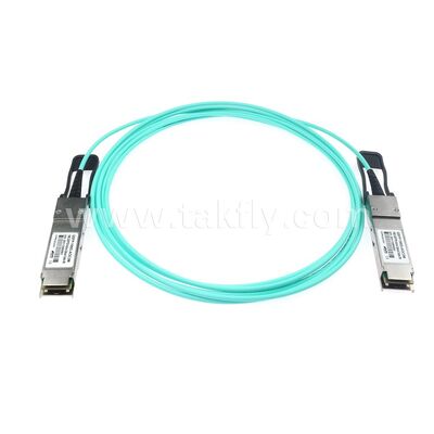 AOC câbles optiques actifs fibre 100 Gbps QSFP28 à QSFP28 pour le centre de données FTTH FTTX