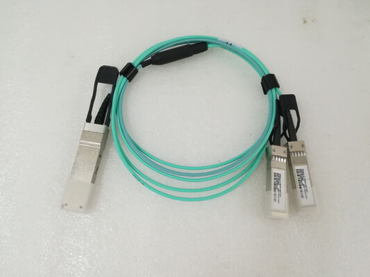 Câbles Optiques Actifs Fibre AOC 40G QSFP+ 2x10 SFP+ pour Data Center