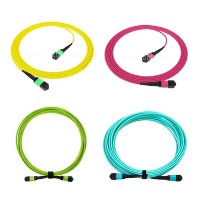 MPO/MTP Patchcord Single-mode Multimode LSZH 8f/12f/24f Câble à fibre optique pour le centre de données FTTX