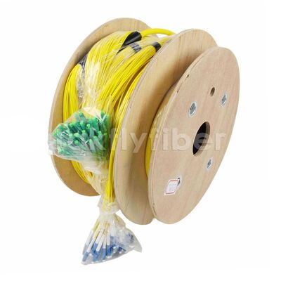 Cable de rupture en fibre optique à haute densité de 48 noyaux avec assemblages de câbles multifibres en gaine LSZH