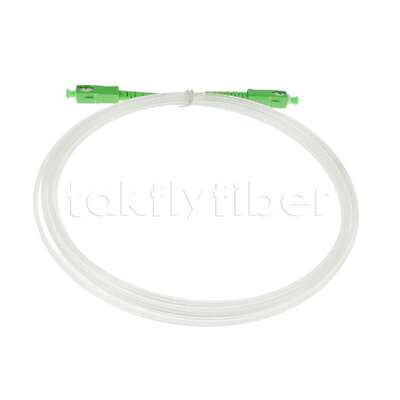 Cordon de raccordement fibre optique transparent invisible intérieur FTTH 2.0*3.0mm SC/APC vers SC/APC avec fibre G657A