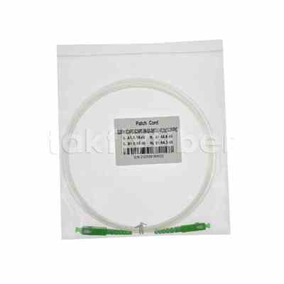 Cordon de raccordement fibre optique transparent invisible intérieur FTTH 2.0*3.0mm SC/APC vers SC/APC avec fibre G657A