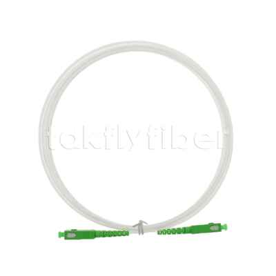 SCAPC to SCAPC Transparent Patch Cord G657A2 PVC Invisible Fiber Optic Patch Cable