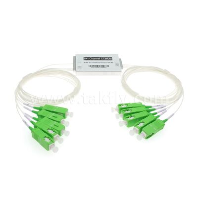CCWDM 8 + 1 canaux multiplexeur de division de longueur d'onde grossière compacte G657A1 fibre optique pour centre de données FTTX