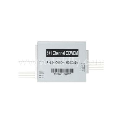 CCWDM 8 + 1 canaux multiplexeur de division de longueur d'onde grossière compacte G657A1 fibre optique pour centre de données FTTX