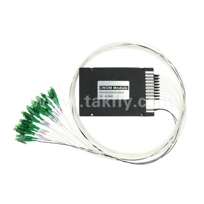 CWDM 8+1Channel MUX & DEMUX ABS Module à fibre optique pour le centre de données FTTX