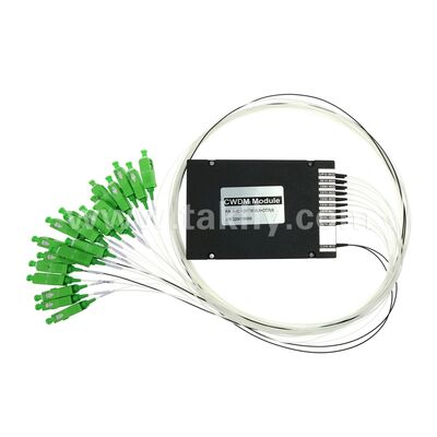 CWDM 8+1Channel MUX & DEMUX ABS Module à fibre optique pour le centre de données FTTX