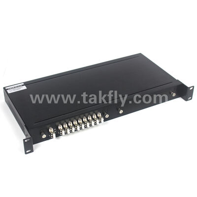 CWDM 8+1Channel MUX+DEMUX LGX Module à fibre optique pour le centre de données FTTX