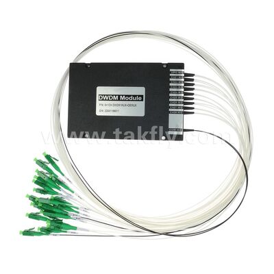 Module MUX+DEMUX DWDM à 8+1 canaux en fibre optique pour centres de données, télécommunications et 5G