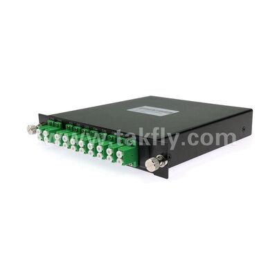 DWDM 8+1Channel MUX+DEMUX LGX Module en fibre optique pour les centres de données Télécom 5G