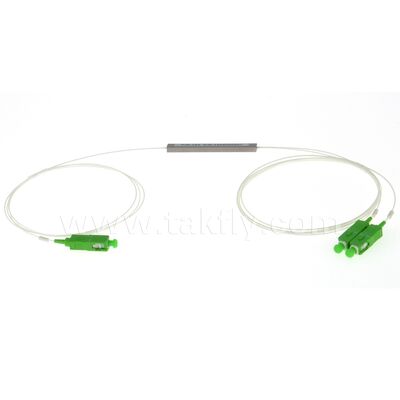 PLC Splitter 1*N Tubes en acier SC APC/UPC 0.9mm Fibre optique pour les centres de données Télécom FTTX
