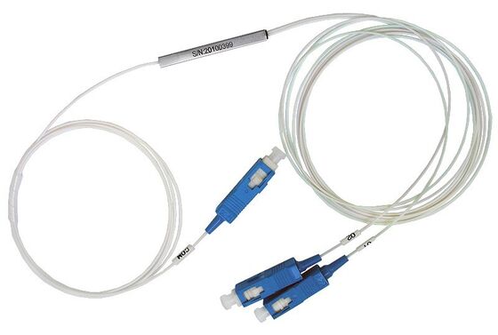 PLC Splitter 1*N Tubes en acier SC APC/UPC 0.9mm Fibre optique pour les centres de données Télécom FTTX