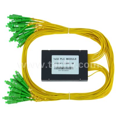 PLC Splitter boîte ABS 1xN SC APC/UPC fibre optique pour le centre de données de télécommunications Fttx