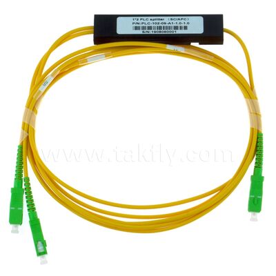 PLC Splitter boîte ABS 1xN SC APC/UPC fibre optique pour le centre de données de télécommunications Fttx