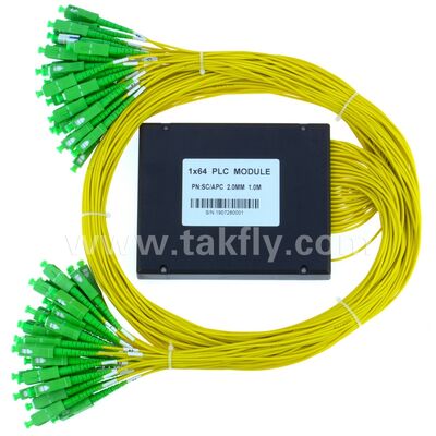 PLC Splitter boîte ABS 1xN SC APC/UPC fibre optique pour le centre de données de télécommunications Fttx
