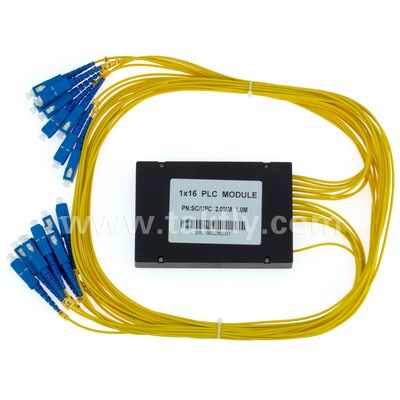 PLC Splitter boîte ABS 1xN SC APC/UPC fibre optique pour le centre de données de télécommunications Fttx