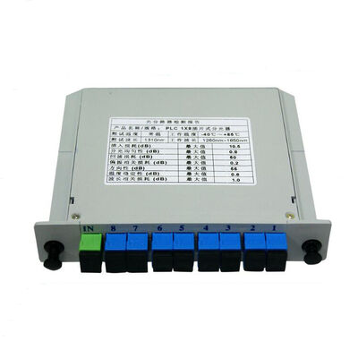 PLC Splitter LGX mode unique G657A SC APC/UPC Fibre optique pour le centre de données Télécom FTTx