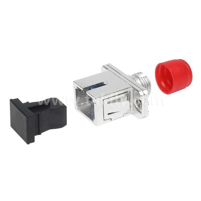 FC-SC Coupler Adaptateur hybride métallique simple Femme/Femme Fibre optique pour centre de données Télécom FTTX
