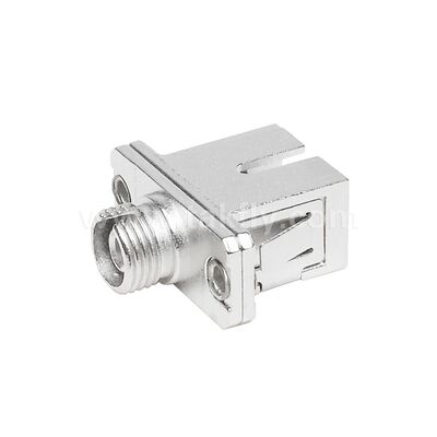 FC-SC Coupler Adaptateur hybride métallique simple Femme/Femme Fibre optique pour centre de données Télécom FTTX