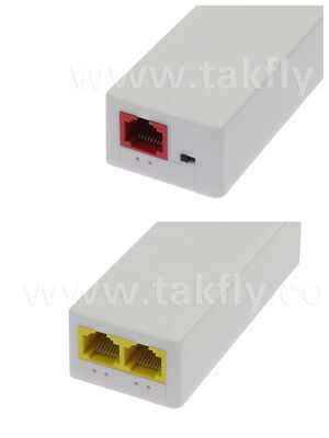 Extendeur PoE Gigabit étanche 1 à 2 ports avec extension de 250 m et norme IEEE 802.3af/at