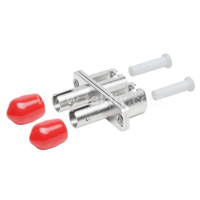 Adaptateur hybride métallique duplex de coupleur ST-LC, Fiber optique femelle/femelle pour Center de données, télécommunications FTTX