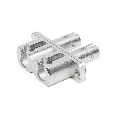 Adaptateur hybride métallique duplex de coupleur ST-LC, Fiber optique femelle/femelle pour Center de données, télécommunications FTTX