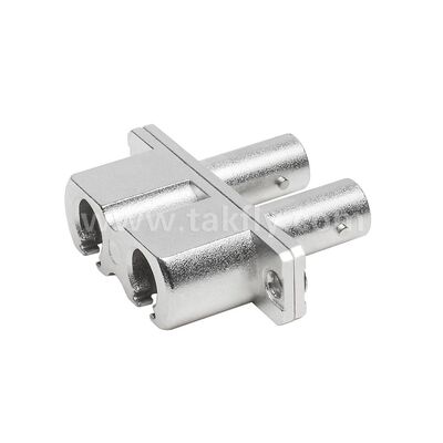 Adaptateur hybride métallique duplex de coupleur ST-LC, Fiber optique femelle/femelle pour Center de données, télécommunications FTTX