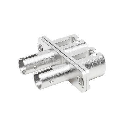 Adaptateur hybride métallique duplex de coupleur ST-LC, Fiber optique femelle/femelle pour Center de données, télécommunications FTTX