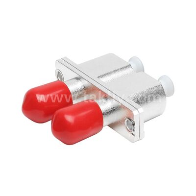 Adaptateur hybride métallique duplex de coupleur ST-LC, Fiber optique femelle/femelle pour Center de données, télécommunications FTTX