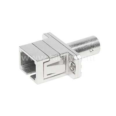 Coupleur à fibres optiques ST-SC Adaptateur hybride métallique simplex Femme/Femme pour centre de données Télécom FTTX