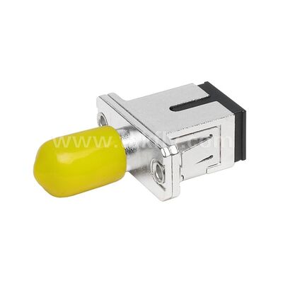 Coupleur à fibres optiques ST-SC Adaptateur hybride métallique simplex Femme/Femme pour centre de données Télécom FTTX