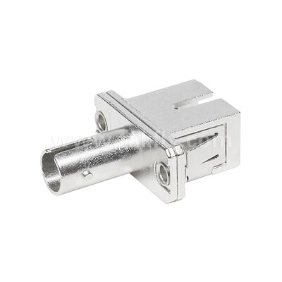 Coupleur à fibres optiques ST-SC Adaptateur hybride métallique simplex Femme/Femme pour centre de données Télécom FTTX