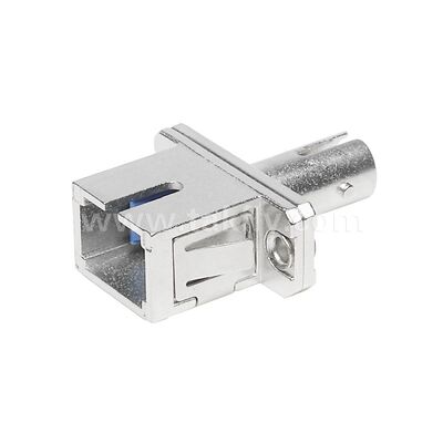 Coupleur à fibres optiques ST-SC Adaptateur hybride métallique simplex Femme/Femme pour centre de données Télécom FTTX