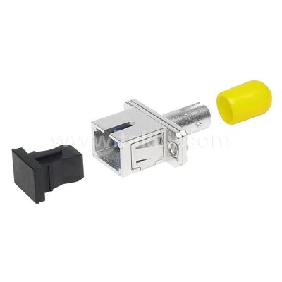 Coupleur à fibres optiques ST-SC Adaptateur hybride métallique simplex Femme/Femme pour centre de données Télécom FTTX