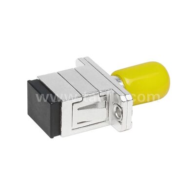 Coupleur à fibres optiques ST-SC Adaptateur hybride métallique simplex Femme/Femme pour centre de données Télécom FTTX