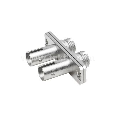 Adaptateur hybride métallique duplex FC-ST Femme/Femme Fibre optique pour centre de données Telecom FTTX