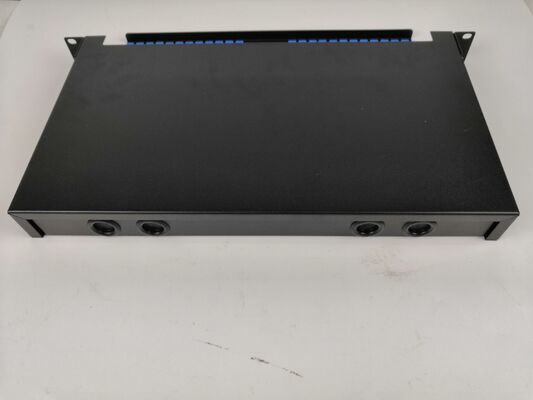 1U 48Cœurs Cadre de Distribution Fibre Optique Glissable Montable en Rack 19 pouces avec Gestion Facile des Câbles
