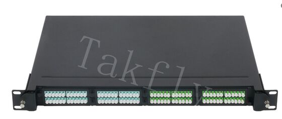 Panneau de distribution fibre MPO/MTP – Montage en rack 1U, module cassette pré-connectorisé, 4 emplacements, interface LC/MPO, pour la gestion de la fibre du centre de données