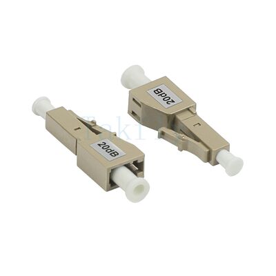 Atténuateur à fibre optique LC mâle à femelle – Type fixe en ligne pour monomode/multimode