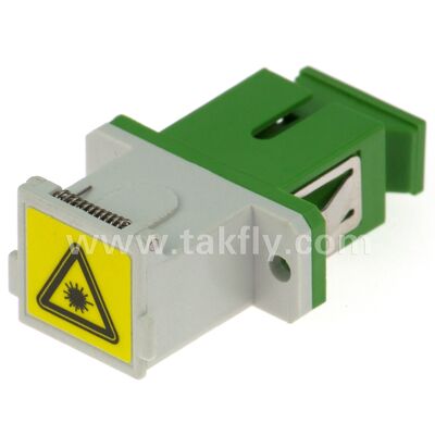 Adaptateur à fibre optique à manche en zirconium SC avec option duplex et configuration sans bride