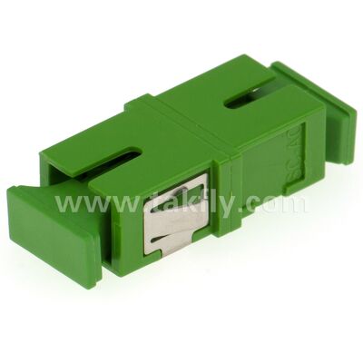 Adaptateur à fibre optique à manche en zirconium SC avec option duplex et configuration sans bride