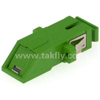 Adaptateur à fibre optique à manche en zirconium SC avec option duplex et configuration sans bride